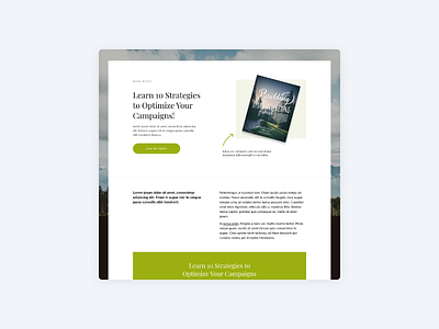 Landing Pages by ConvertKit animation brand landing page minimal newsletter product saas ui web design
