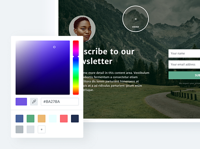 Color picker colors interface picker saas ui web design