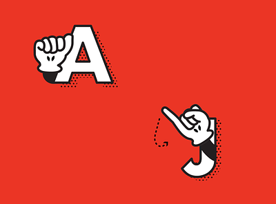 Sign Language a asl black and white branding charity children design hand icon illustration infographic j kansas city non profit nonprofit red sign language type variety vector