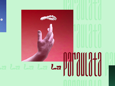 La Paraulata album album artwork art beat branding collage cover art design green hand hip hop illustrator la music pearl photoshop red statue type typogaphy
