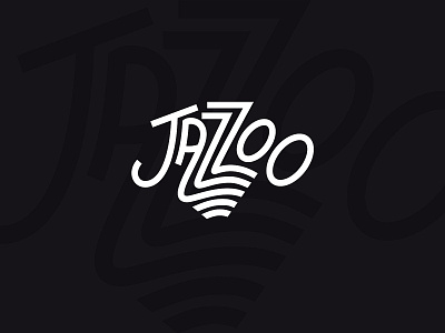 Jazzoo Concept black and white branding design jazz logo type typography zoo