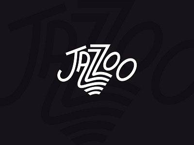 Jazzoo Concept black and white branding design jazz logo type typography zoo