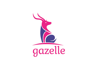 Gazelle logo animal logo illustration logo design modern logo