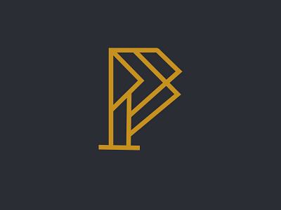 Abstract P Letter logo