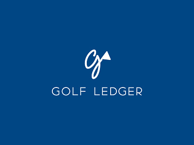 Golf Ledger brand design golf golf logo golfer golfing illustration logo