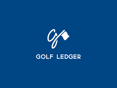 Golf Ledger design golf golfer golfing logo