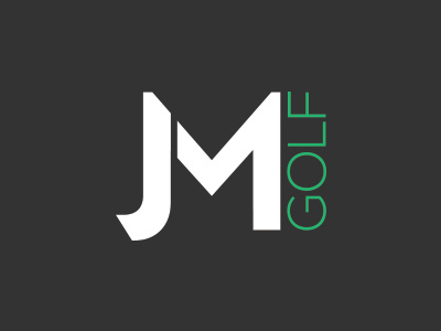 JM Golf design identity brand logo golf