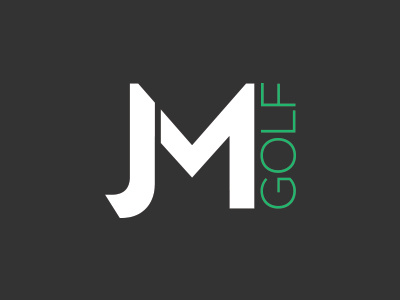 JM Golf brand design golf identity logo