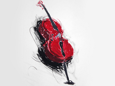 Drawing Cello drawing hand draw