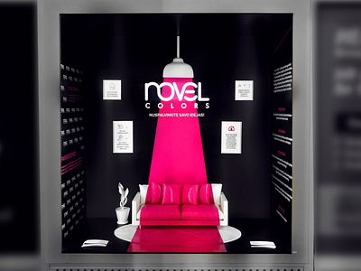 Exposition stand design for Novel colors