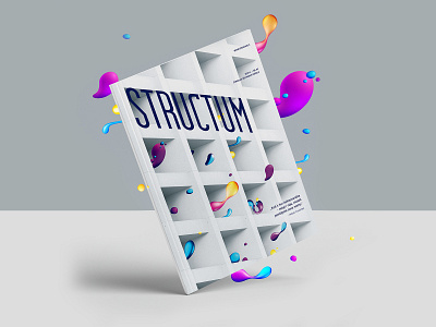 STRUCTUM February magazine cover branding clean colorful cover design design graphicdesign illustration magazine magazine cover magazine cover design magazine design minimal minimalistic