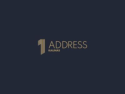 1 address logotype design | real estate industry