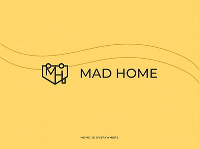 MAD HOME logotype design | camper rent, travel tips branding logo logo design logodesign logomark logos logotype logotype design logotype designer minimal