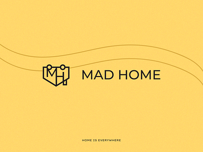 MAD HOME logotype design | camper rent, travel tips