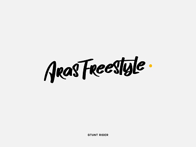Aras Freestyle stunt rider logotype design moto sport