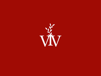 VIV Flower shop logomark logotype emblem icon branding clean design graphicdesign illustration logo logo design logodesign logotype minimal