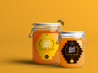 Honey jar label design branding honey label design honey packaging jar label label label design label packaging labeldesign minimalist logo minimalistic packaging packaging design typogaphy