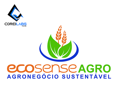 Ecosense Agro Logo branding design graphic design illustration logo typography vector