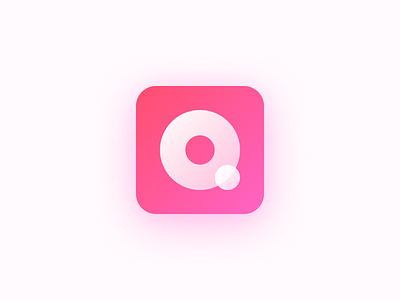 Queue It! Icon Design app application clean design figma gradient icon icon design logo minimal pink pink logo product design progressive web app ui user interface