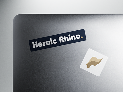 Heroic Rhino Branded Stickers