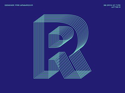 36 Days of Type — Letter R 36days r 36daysoftype 36daysoftype07 challenge design type typedesign typography