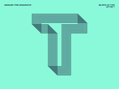 36 Days of Type — Letter T 36days t 36daysoftype 36daysoftype07 challenge design type typedesign typography