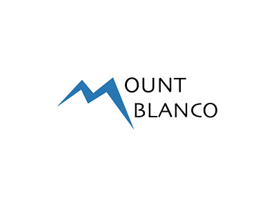 Mount Blanco Logo 50days 50logos challenge daily dailylogo dailylogochallenge day8 logo mountblancologo skimountainlogo