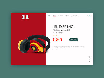 JBL - Single Product Page jbl singleproduct ui design ux web webdesign