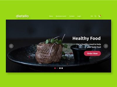 Dietello Website UI/UX business lunch daily menu dietello interaction ui uidesign ux uxdesign web website