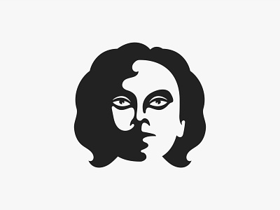 Self Portrait branding design head icon illustration logo mascot vector
