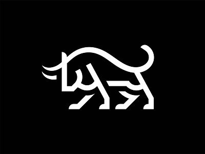 Bull branding design icon illustration lineart logo vector