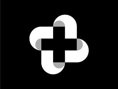 Plus branding design icon logo vector