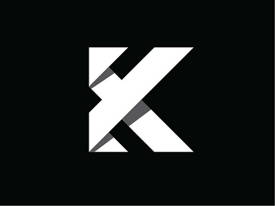 K Logo Concept branding design icon logo typography vector