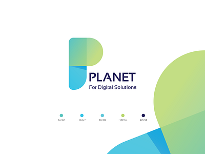 Planet for digital solutions branding design designer graphic graphicdesign illustration illustrator logo minimal vector