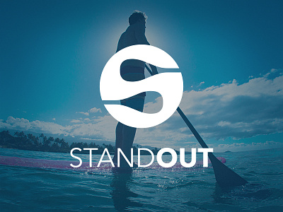 STANDOUT identity identity logo paddle sea slovenia sturtup summer sup water