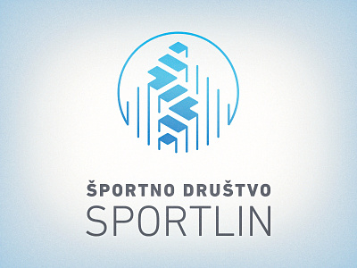Sportlin Sport Club - Final logo endurance hiking identity letter logo mountain path slovenia steps up