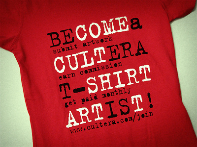 "Become a Cultera Artist" T-Shirt ... t-shirt tshirt designers work community new join cultera