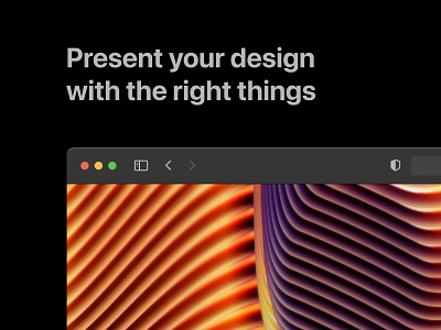 Big Sur Safari Mockup browser dark dark app design desktop figma macos mockup safari ui vector