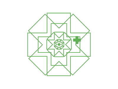 Blum+ Brand Art branding fractal geometry green identity logo minimalist shape simple star swiss