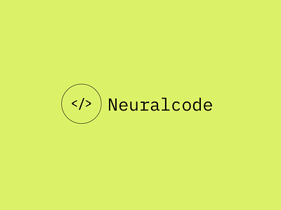 Neuralcode Logo ai brand brand identiy clean coding design green icon logo machine learning minimalist mono simple swiss typography