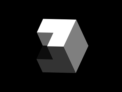 Elevation Logo 3d angle black black and white branding clean depth design extrude gray icon iconic identity logo minimalist shape simple swiss white