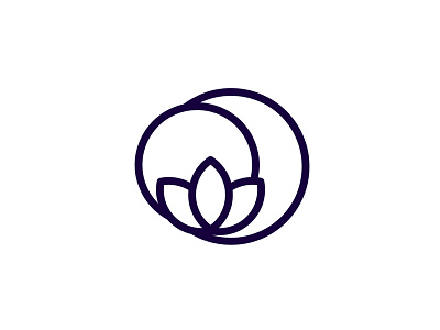 Moonflower Logo branding cannabis cbd flower geometric icon identity lifestyle logo logo concept logo design lotus meditation minimalist moon symbol thc