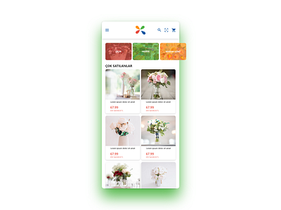 Çiçeksepeti app redesign. concept dailyui design exercise flower flowers gift gift shop market market app minimal minimal app redesign redesign concept shop shop app ui uidesign uı çiçeksepeti