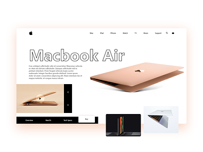 Macbook Air website Redesign.