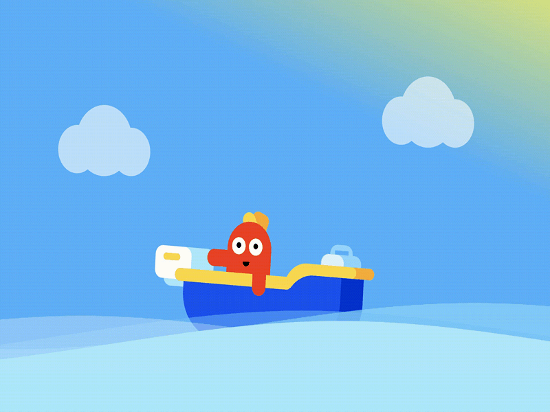 The Happy Sailor (Pure CSS Animation) 3d animation animation art branding css css 3 css animation css animations design drawing graphic design illustration logo motion graphics ui