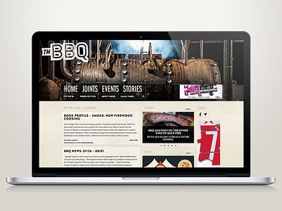TMBBQ barbecue barbeque bbq brandon grotesque franklin gothic in browser responsive texas texas monthly web