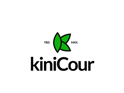 kiniCour brand brand identity branding design forest graphic design green human illustration logo logo design logo identity logotype