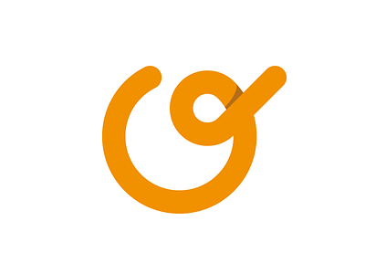 Orange O letter logo logotype mark monogram o orange symbol typography