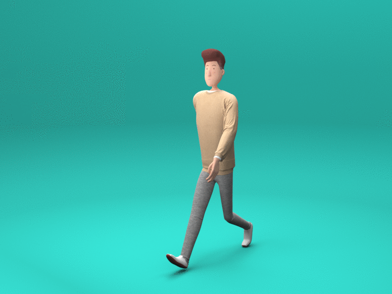 Herold is on the way to his local barber aftereffects art c4d charactedesign character character animation characterdesign creative design motion art motiondesign motiongraphics walk walk cycle walkcycle walking