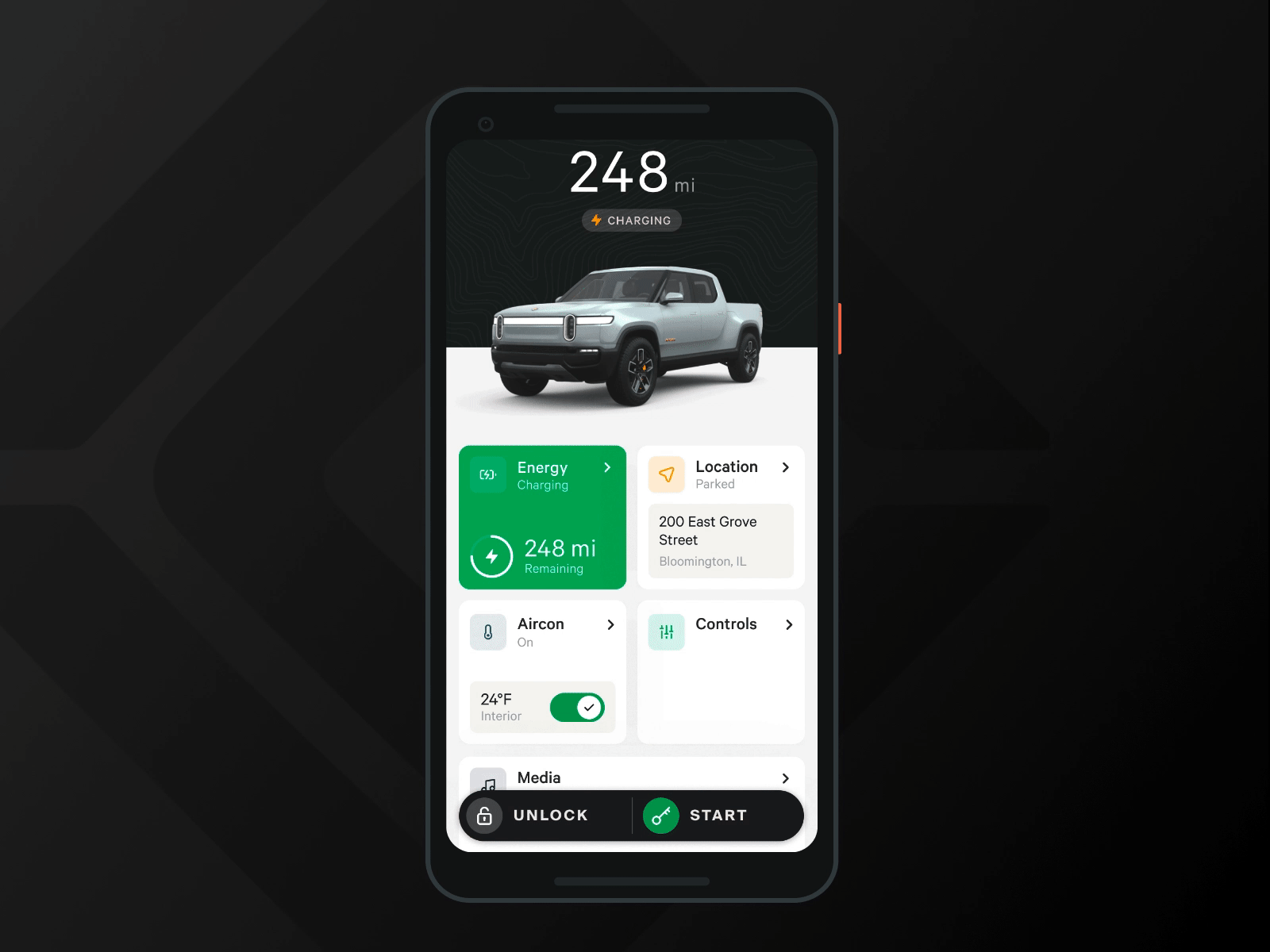 Rivian EV app concept